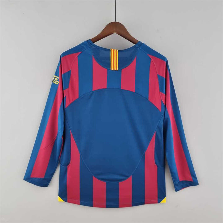 2005-2006 Retro Barcelona Home Jersey Long Sleeve