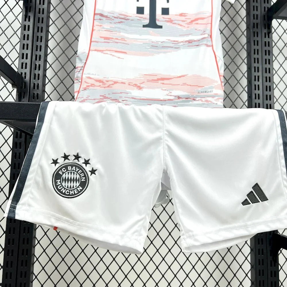2025/2026 Bayern Munchen Away Football Shirt Kids Size