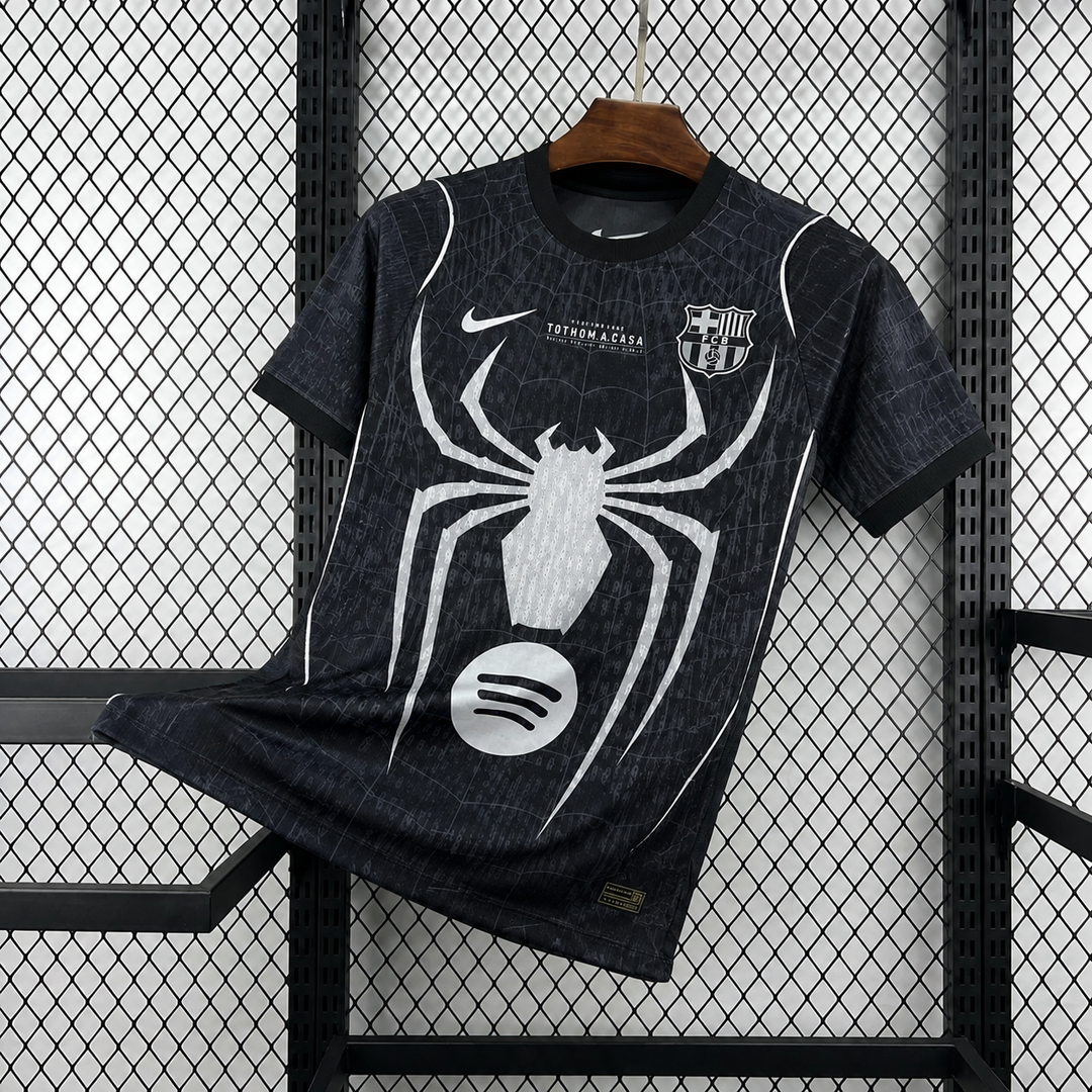 2026/2027 Barcelona X Spiderman Black Football Shirt