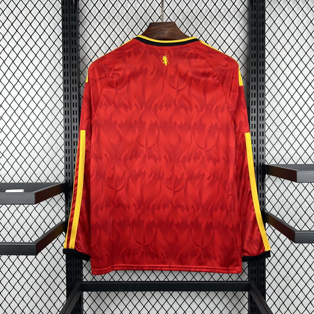 2026 Belgium Home World Cup Kit Long Sleeve Fan Version