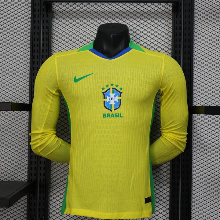 2025 Brazil Home Jersey Long Sleeve