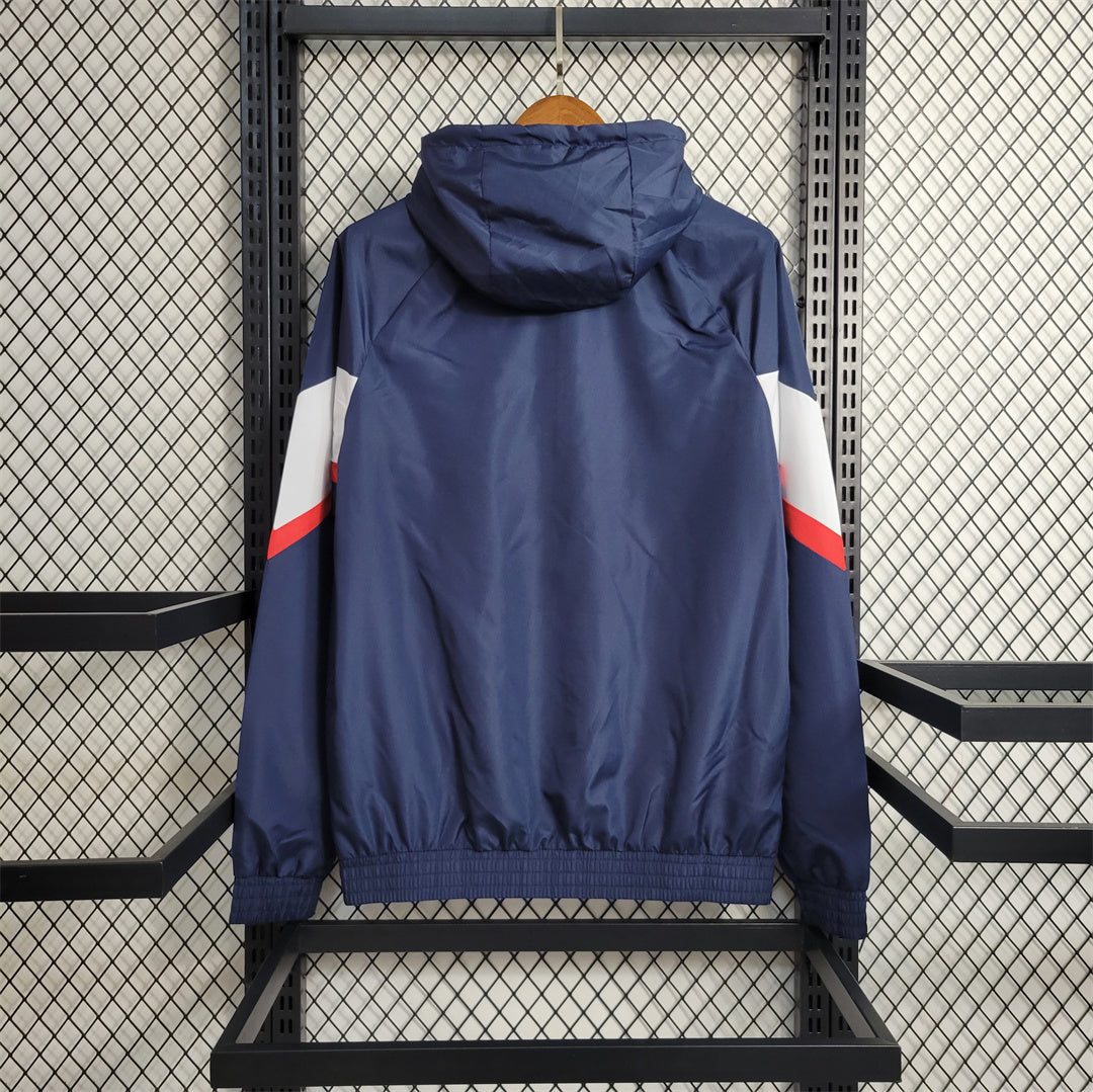 2022/2023 PSG Windbreaker Blue And White