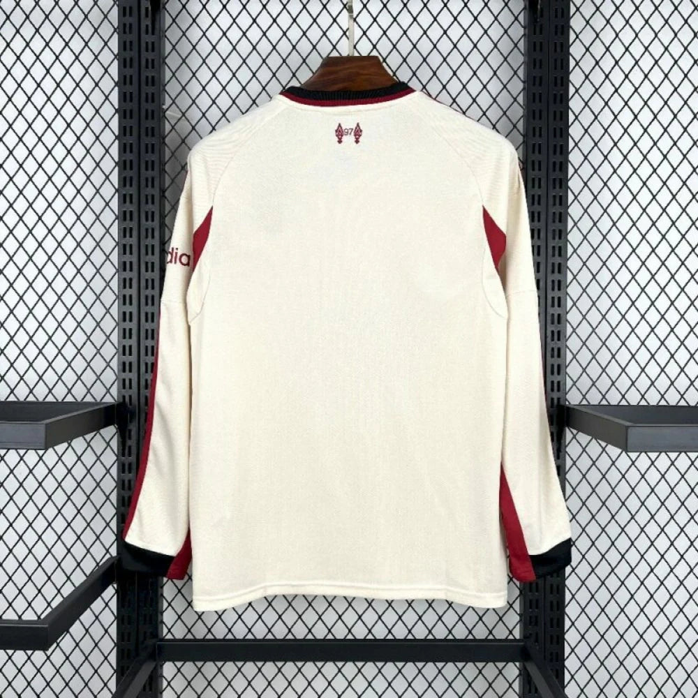 2025/2026 Liverpool Away Long Sleeves Jersey