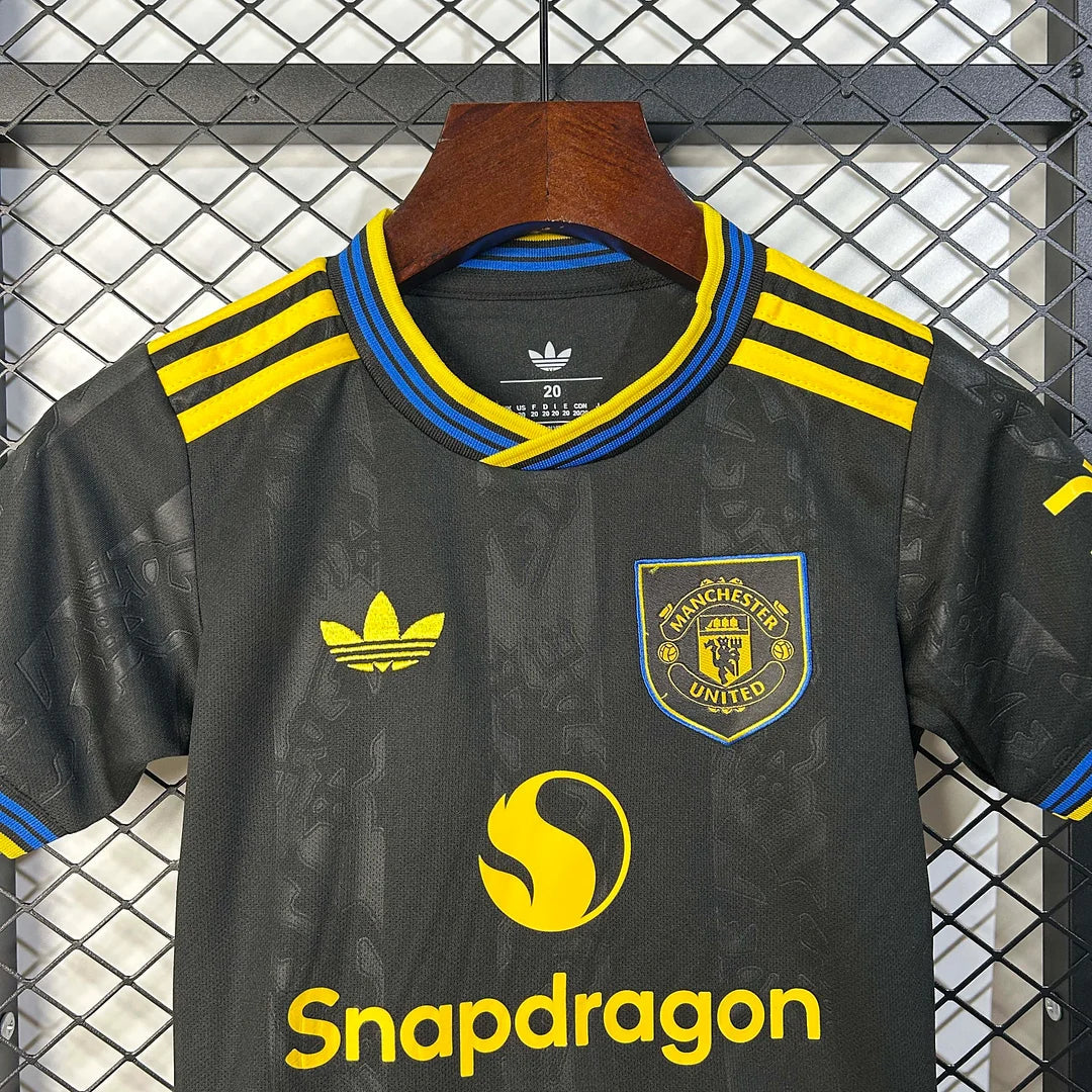 2025/2026 Manchester United Third Away Football Shirt Kids Size