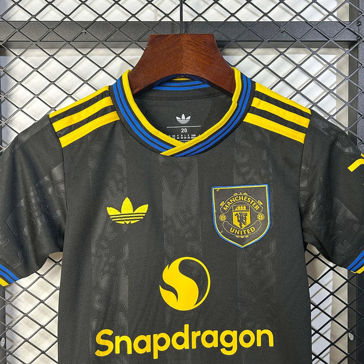 2025/2026 Manchester United Third Away Football Shirt Kids Size