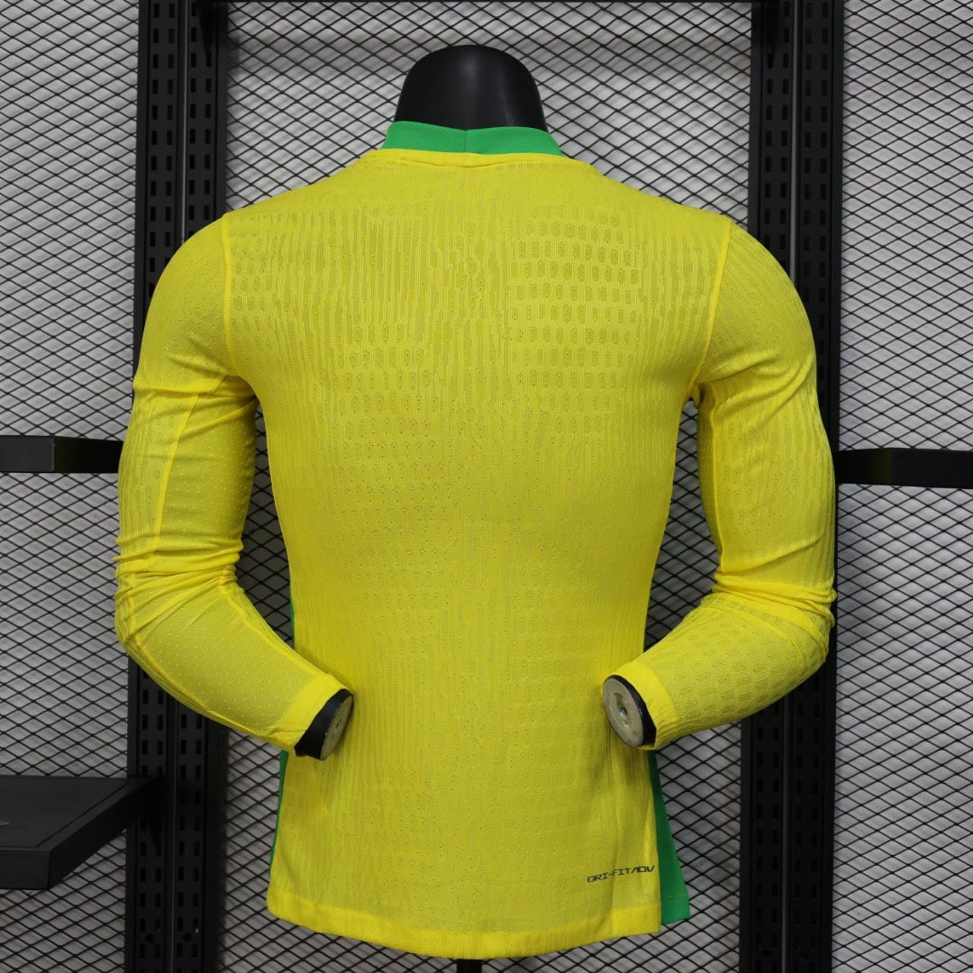 2025 Brazil Home Jersey Long Sleeve