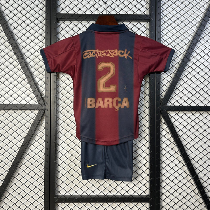 2000/2001 Retro Barcelona x Travis Scott Kids Size