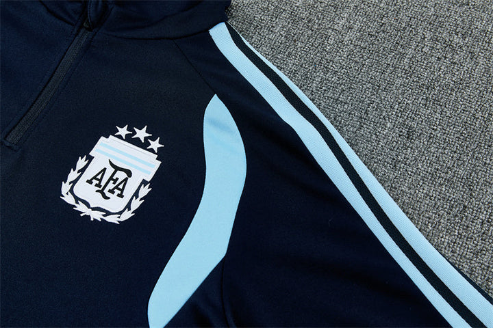 2026/2027 Argentina Half-Pull  Blue Tracksuit