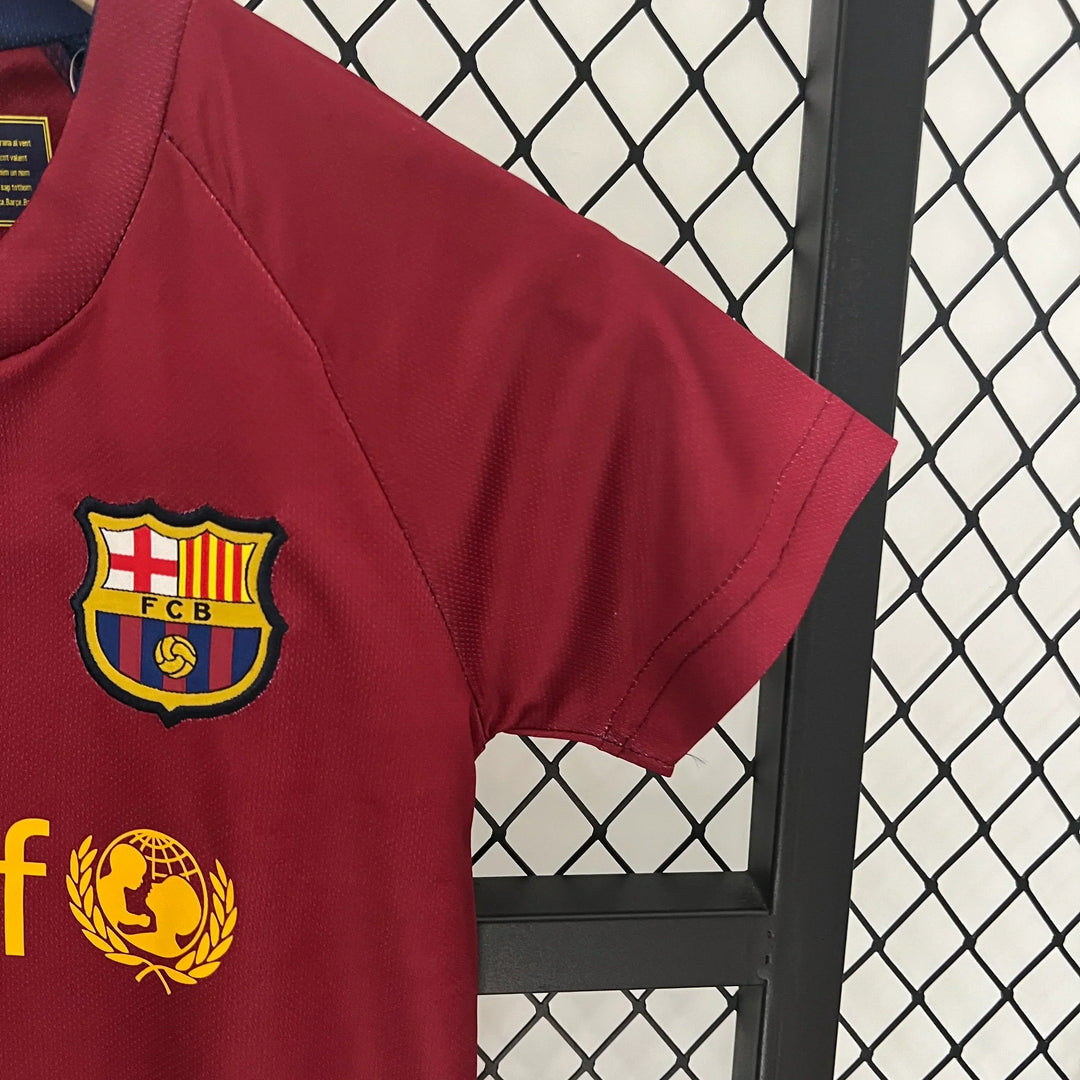 2008/2009 Retro Barcelona Home Jersey Kids Size