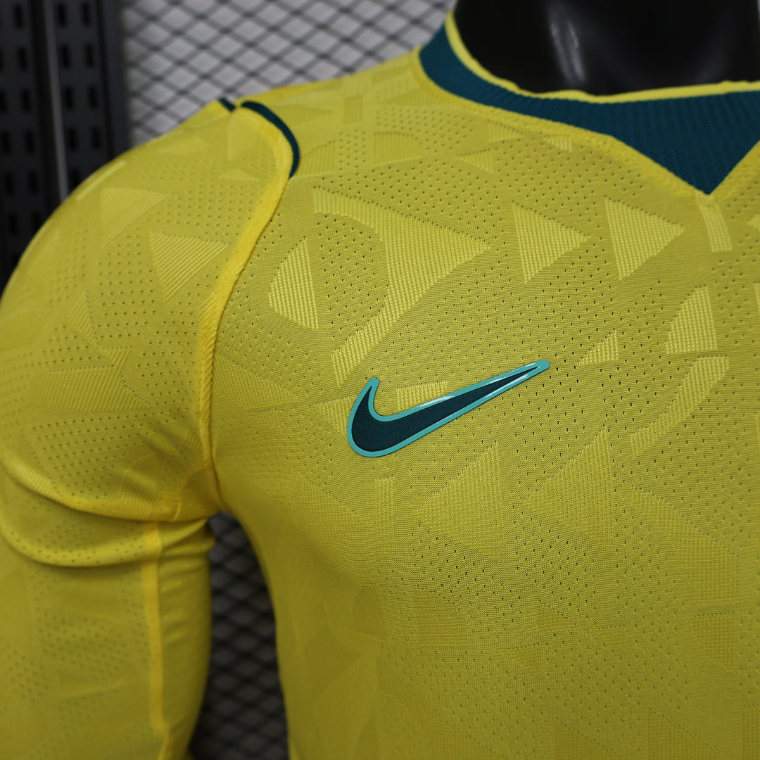2026 Brazil Home World Cup Kit Long Sleeve Player Version
