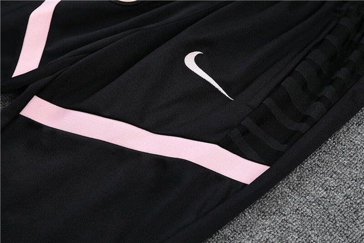 2021/2022 Psg Paris Saint-Germain Half-Pull Tracksuit Black