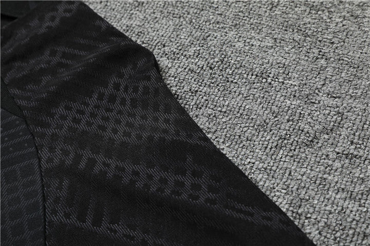 2022/2023 PSG Paris Saint-Germain Full Black Half-Pull Tracksuit