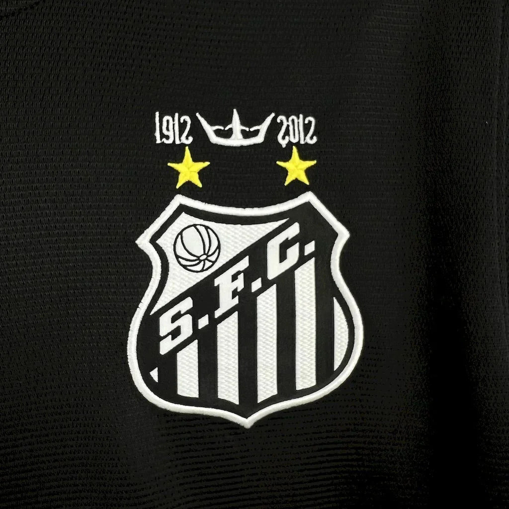 2012 Retro Santos Home Jersey Black Limited Jersey