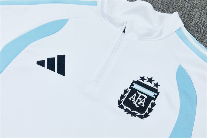 2026/2027 Argentina Half-Pull White Tracksuit