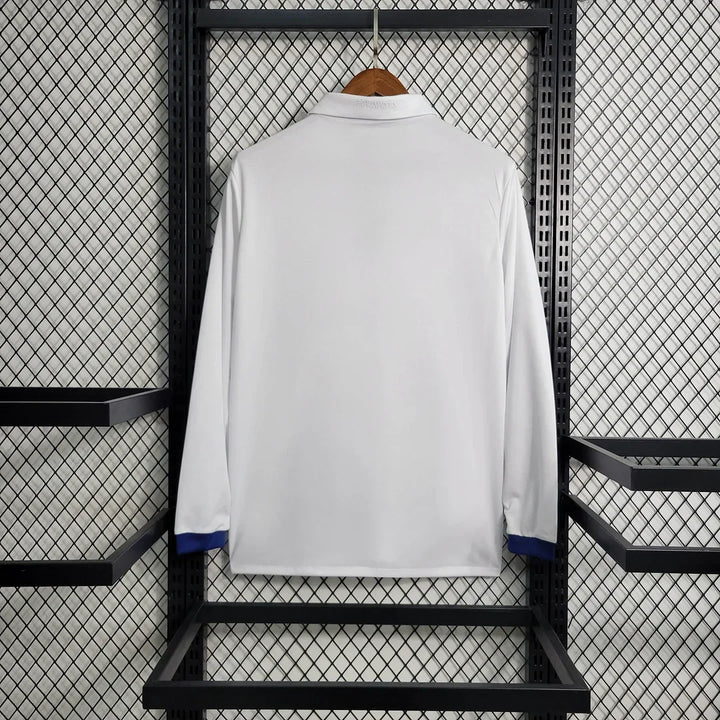 2016/2017 Retro Long Sleeve Real Madrid Home Football Shirt 1:1 Thai Quality