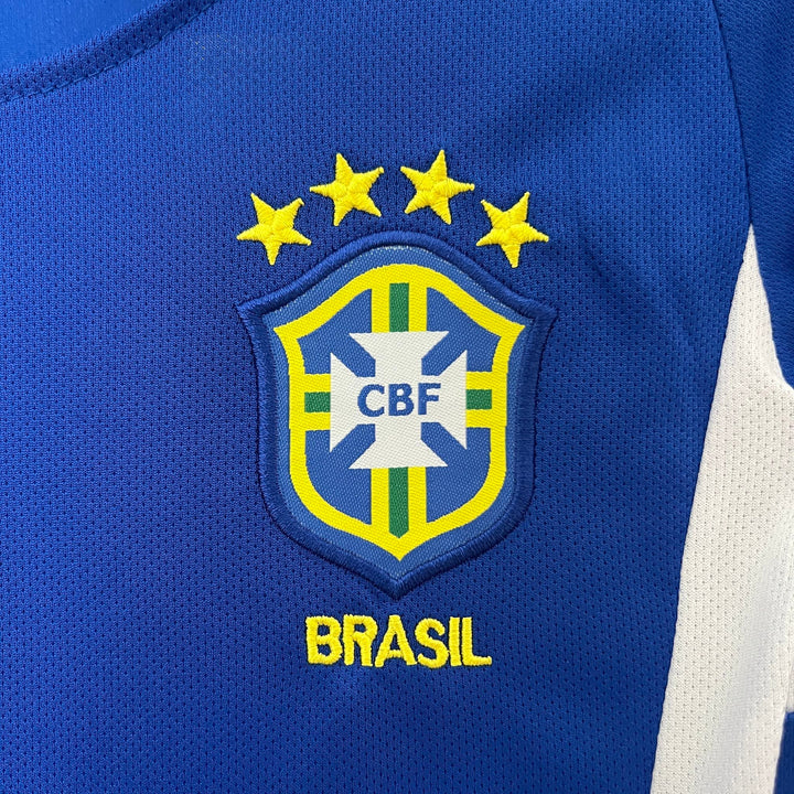 2002 Retro Brazil Away Kids Size