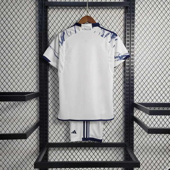 2023 Italy Away Soccer Shirt Kids Size