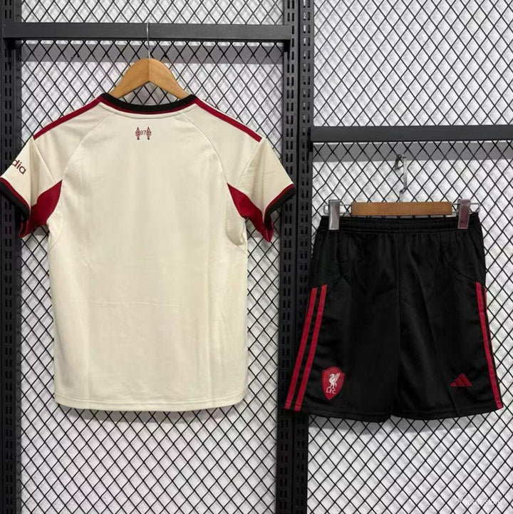 2025/2026 Liverpool Away Soccer Jersey Kids Size