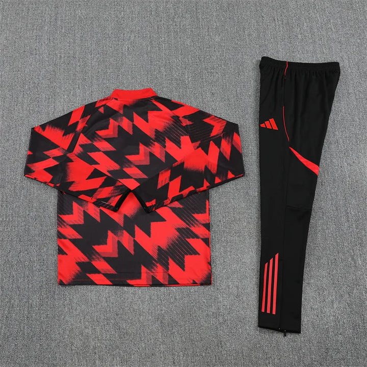 2025/2026 Manchester United Half-Pull Red Tracksuit