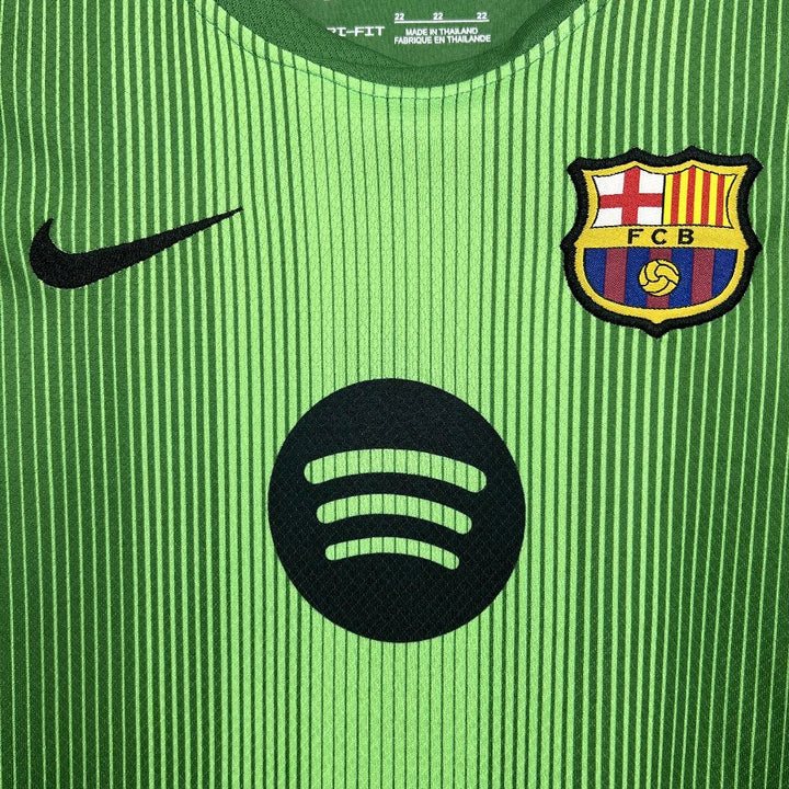 2025/2026 Kids Size Barcelona Green Goalkeeper Football Kit