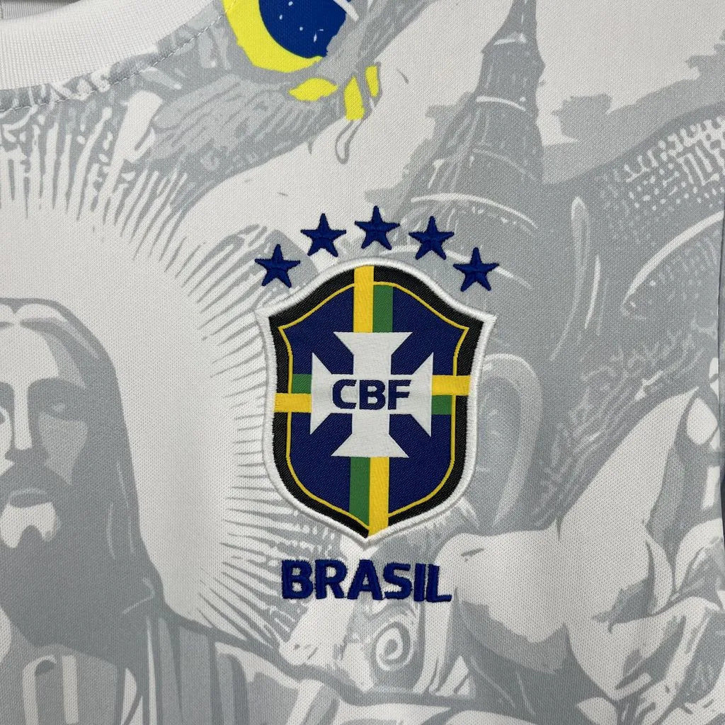 Brazil "Jesus" White Limited Jersey