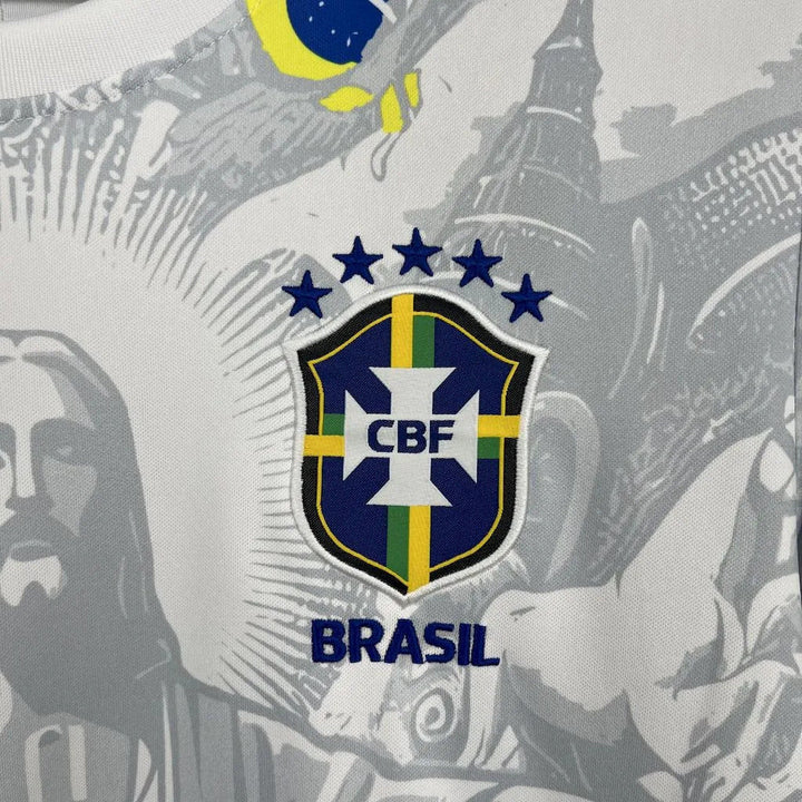 Brazil "Jesus" White Limited Jersey