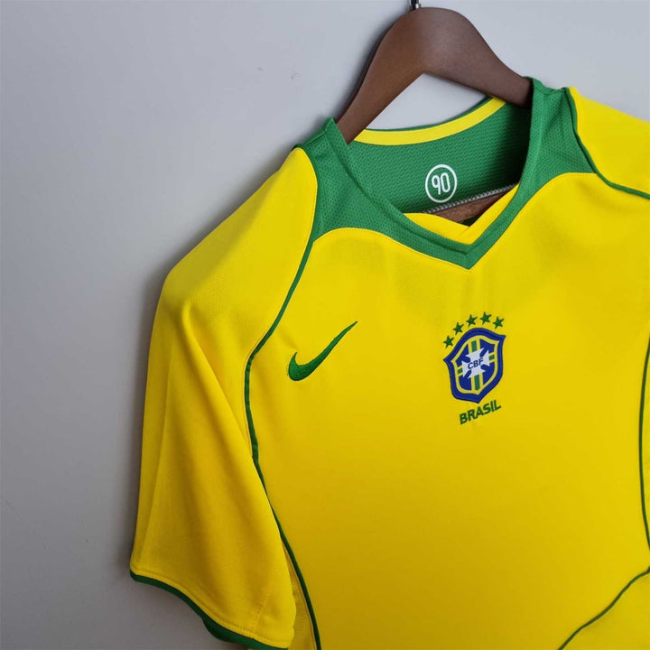 2004 Retro Brazil Home Jersey
