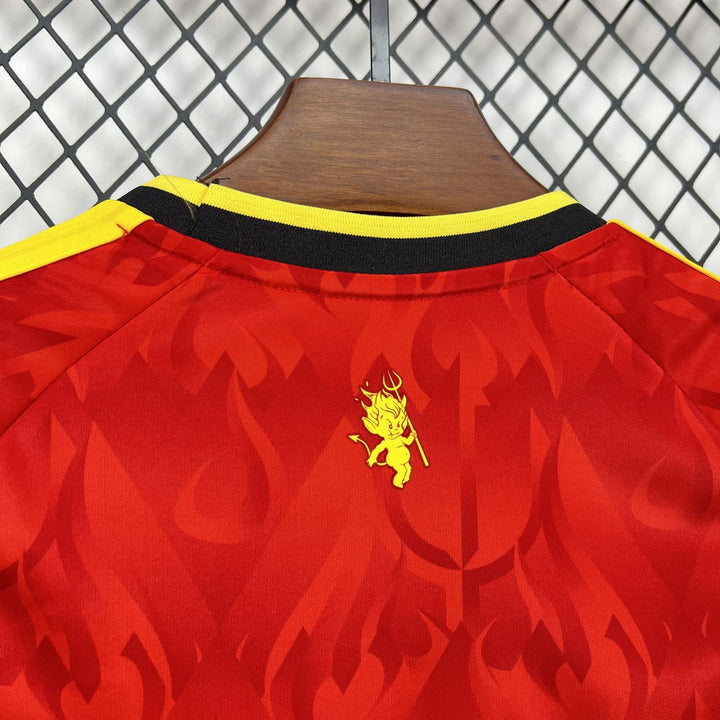 2026 Belgium Home World Cup Football Shirt Kids Size