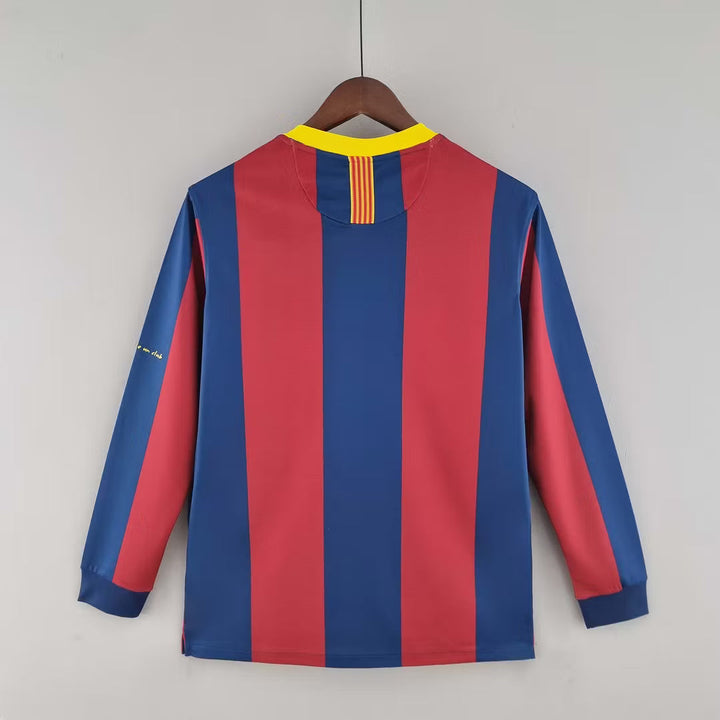 2010-2011 Retro Barcelona Home Jersey Long Sleeve