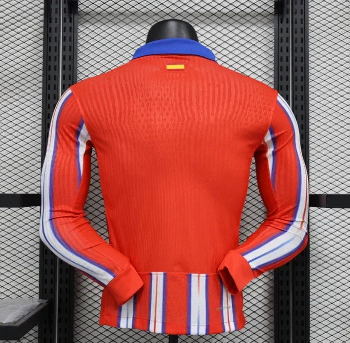 Atletico Madrid 2024/2025 Home Kit Long Sleeve