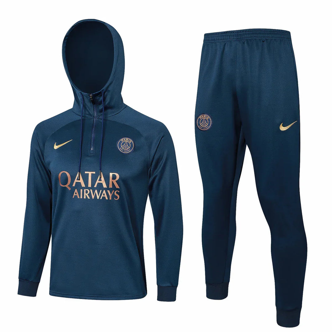 PSG Dark Blue and Gold Tracksuit
