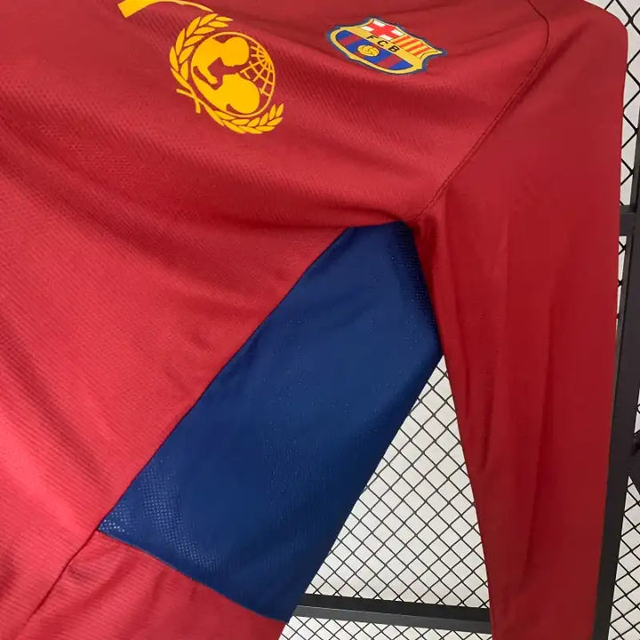 2008-2009 Retro Barcelona Home Champions League Long sleeve