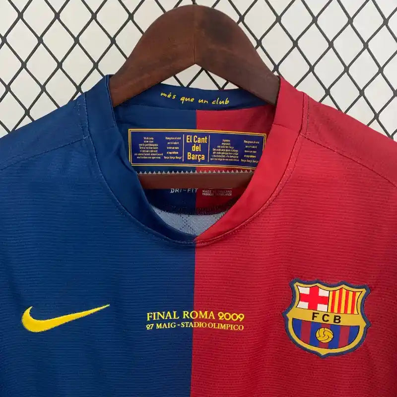 2008-2009 Retro Barcelona Home Champions League Long sleeve