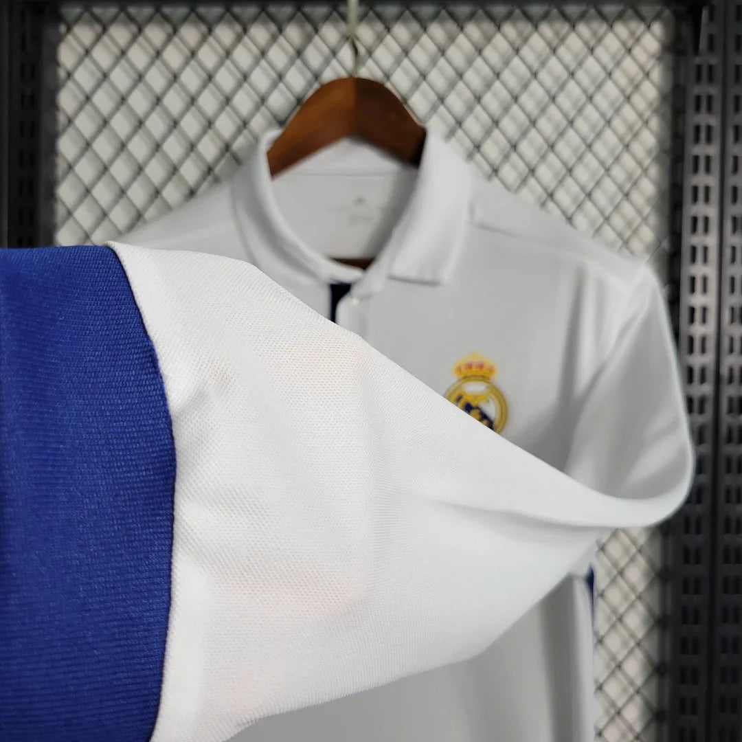 2016/2017 Retro Long Sleeve Real Madrid Home Football Shirt 1:1 Thai Quality