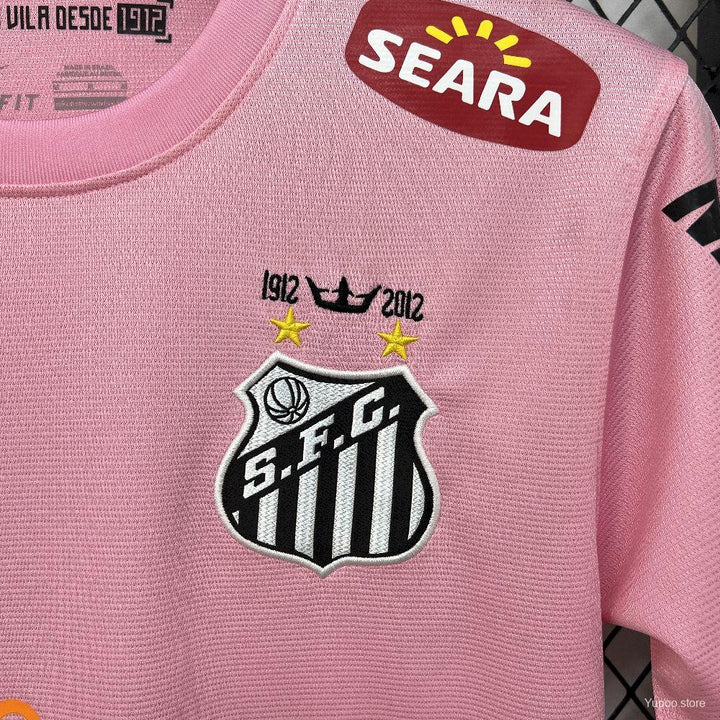 2012 Retro Santos Home Jersey Pink Limited Jersey