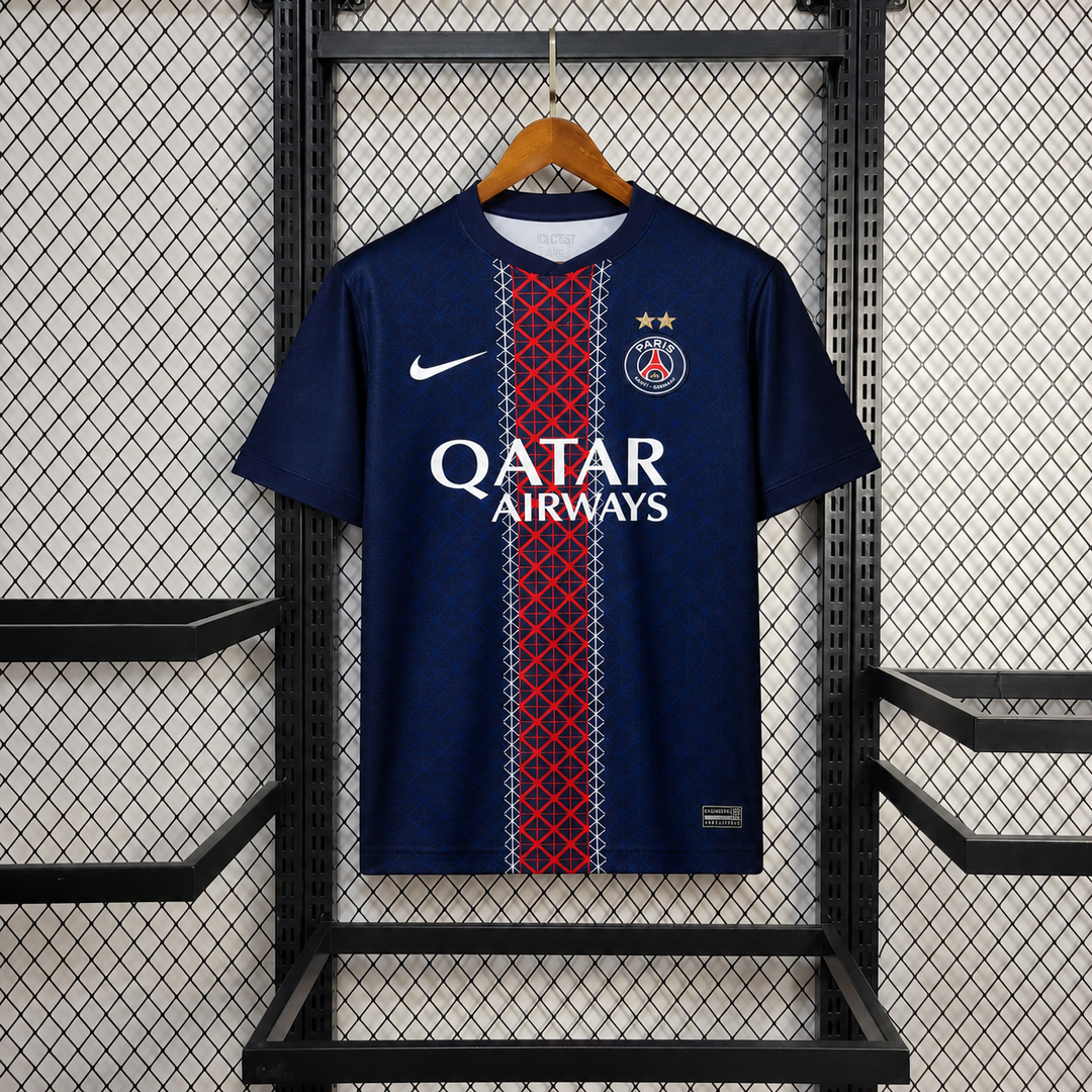 2025/2026 2 Stars PSG Paris Saint-Germain Back 2 Back Home Football Shirt