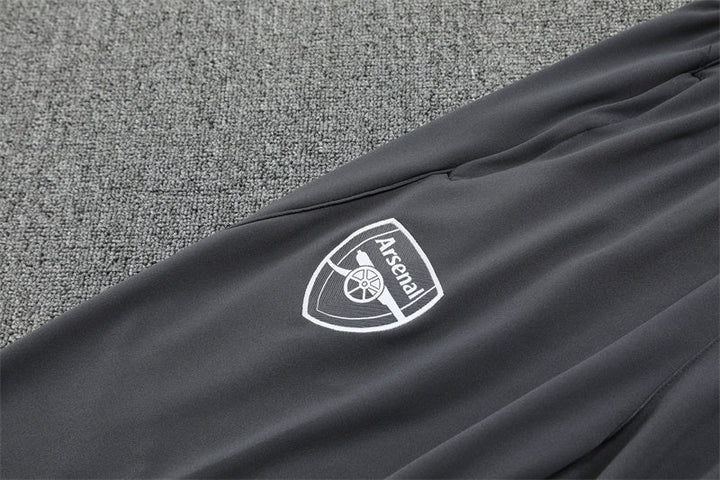 2025/2026 Arsenal Half-Pull Black Grey Tracksuit