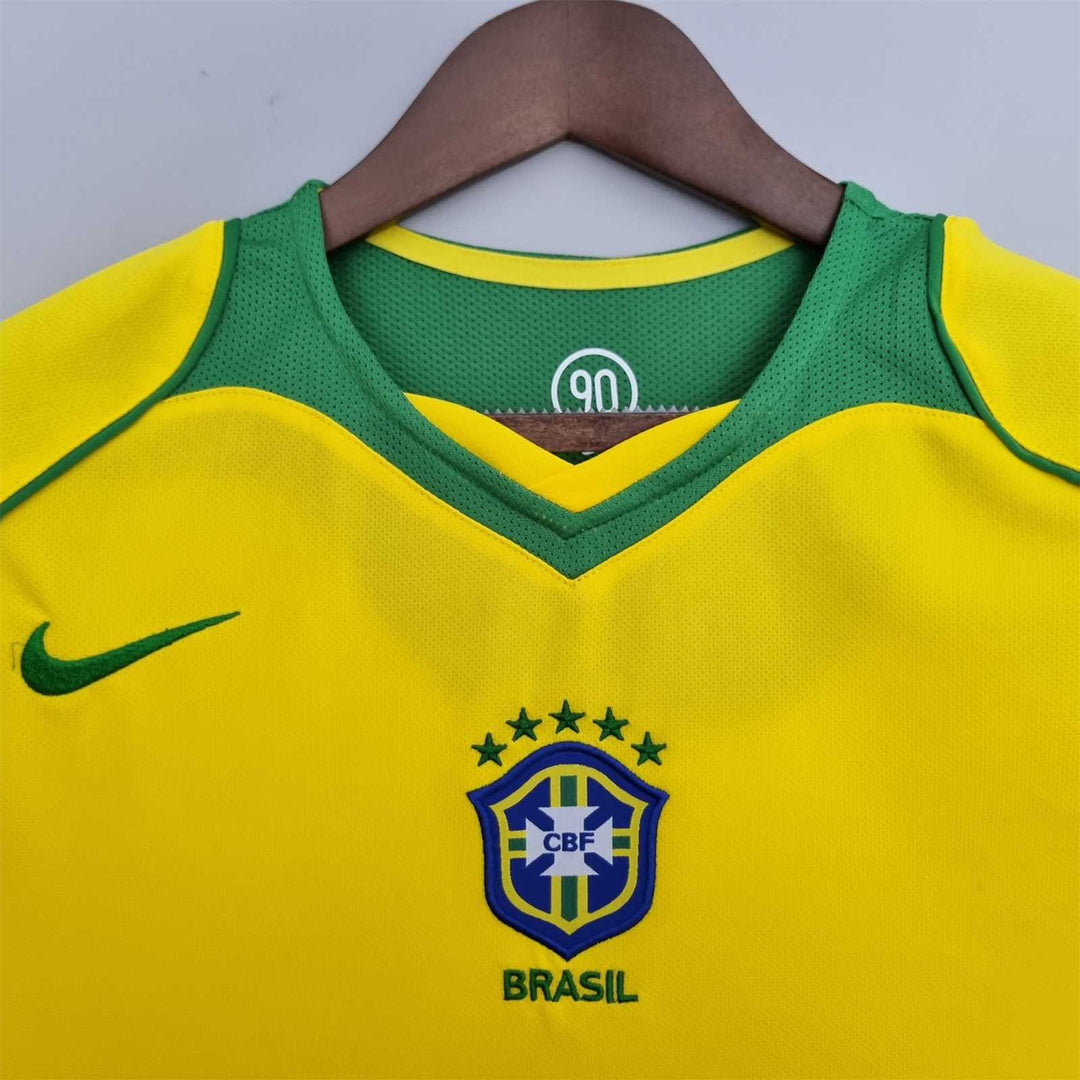 2004 Retro Brazil Home Jersey