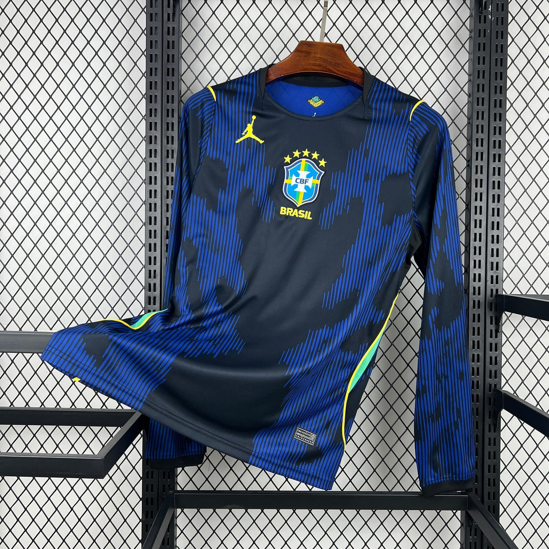 2026 Brazil Away World Cup Kit Long Sleeve Fan Version