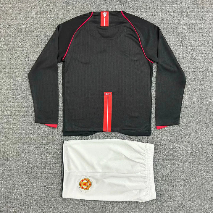 2007/2008 Retro Long Sleeve Manchester United Away Football Shirt Kids Size