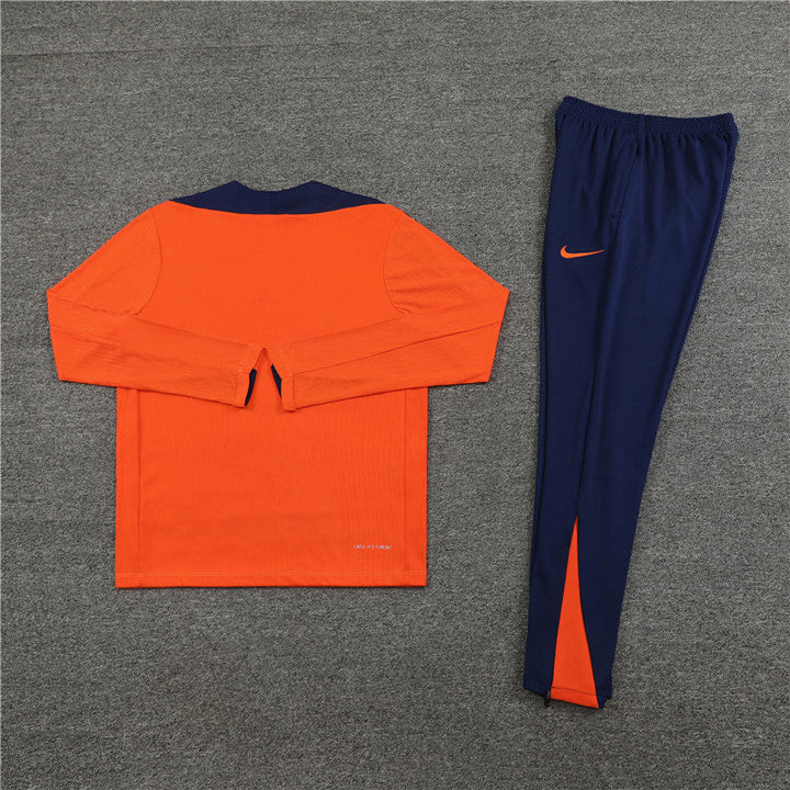 Netherlands Orange and Dark Blue Tracksuit