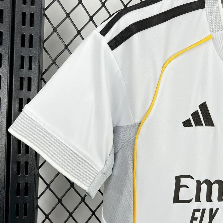 2025/2026 Real Madrid Home Football Shirt Kids Size