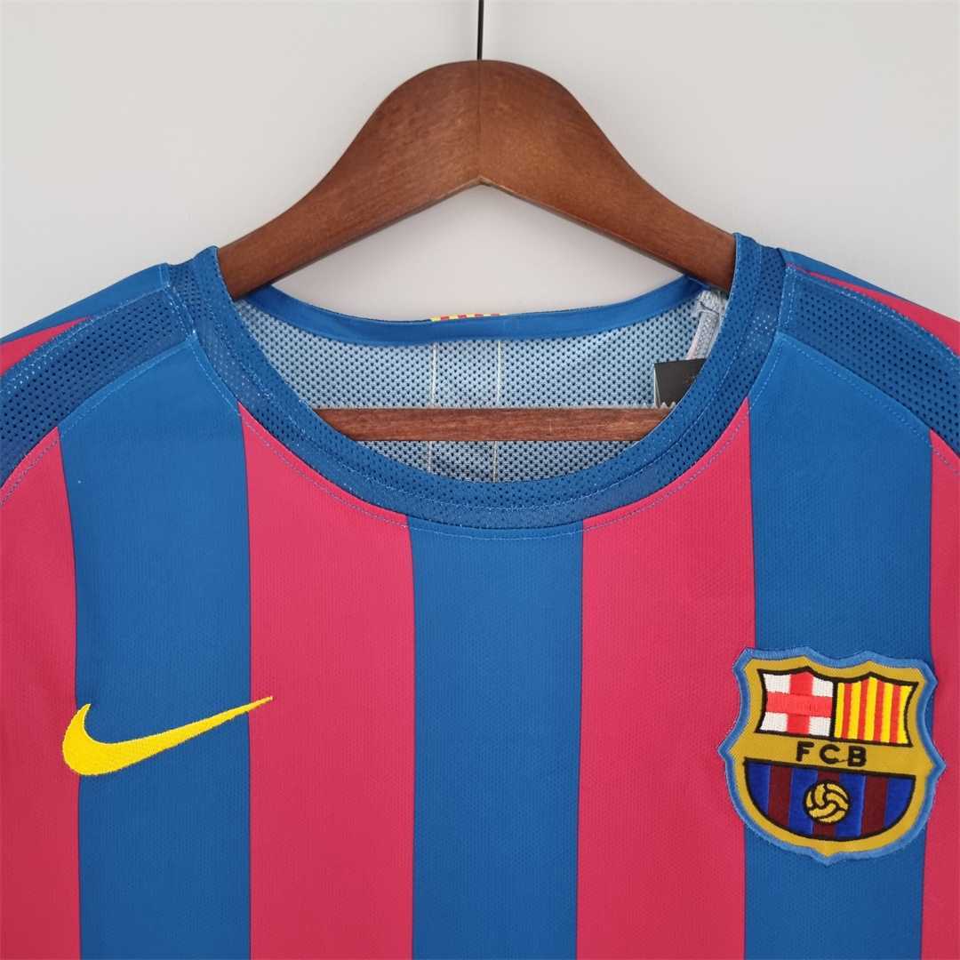 2005-2006 Retro Barcelona Home Jersey Long Sleeve