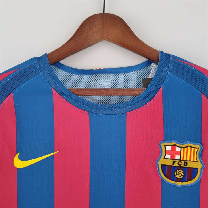 2005-2006 Retro Barcelona Home Jersey Long Sleeve