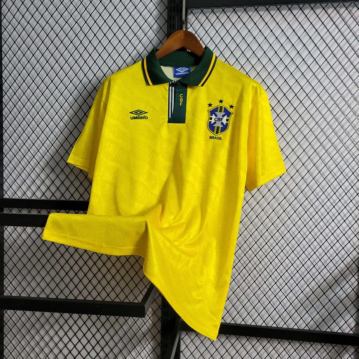 1991-1993 Retro Brazil Home Jersey