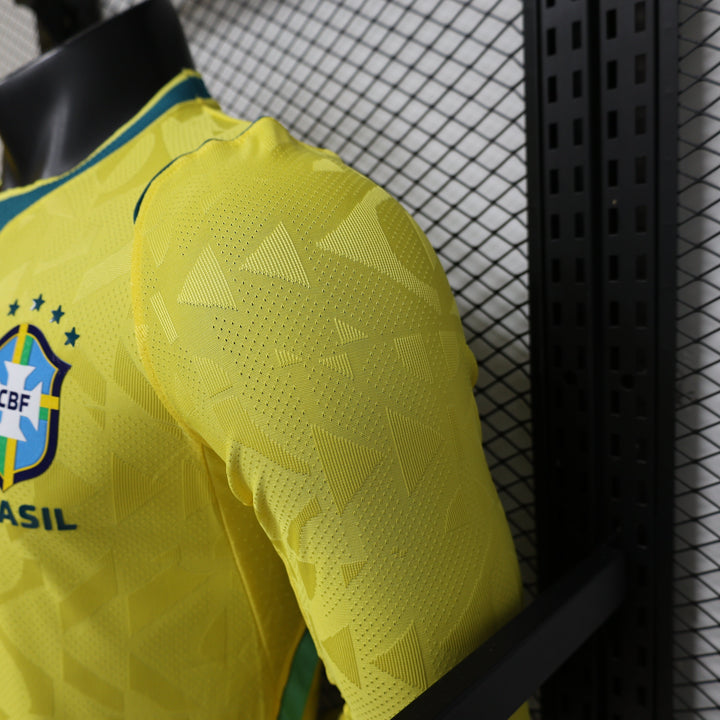 2026 Brazil Home World Cup Kit Long Sleeve Player Version
