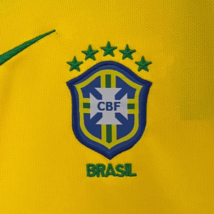 2004 Retro Brazil Home Jersey Kids Size