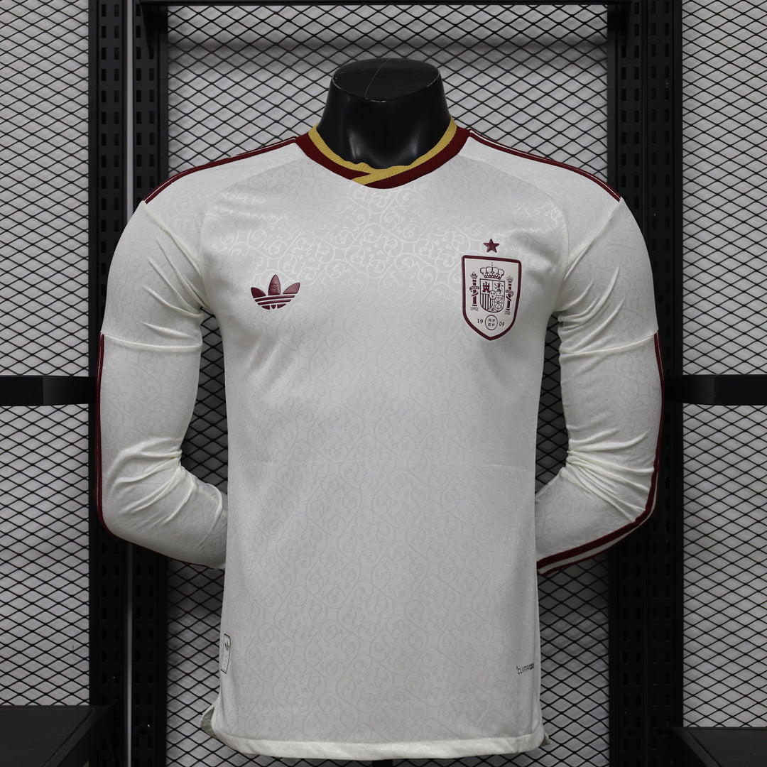 2026 Spain Away World Cup Kit Long Sleeve Player Version
