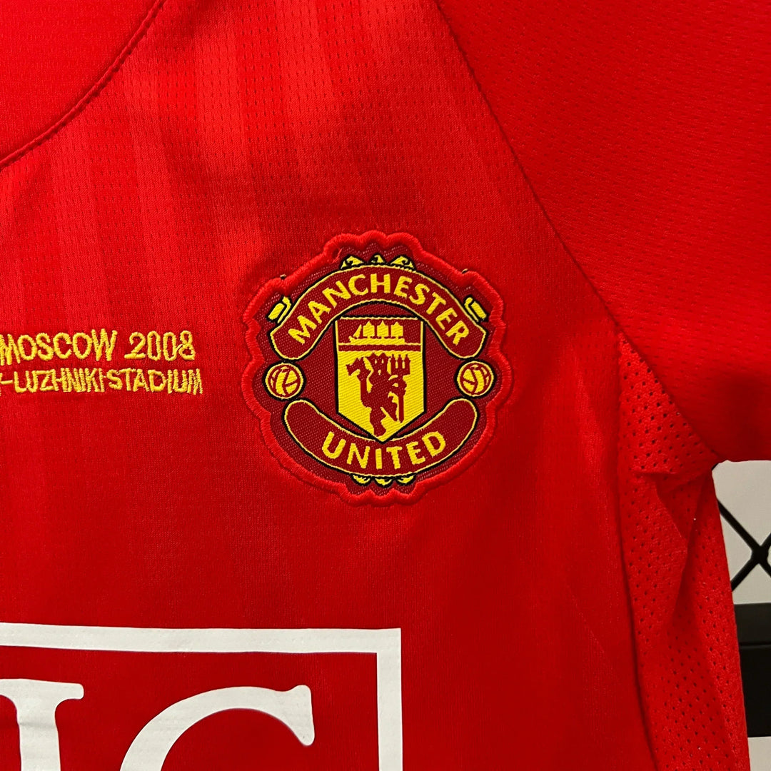 2007/2008 Manchester United Retro Home Jersey Kids Size