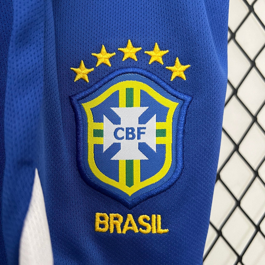 2004 Retro Brazil Home Jersey Kids Size